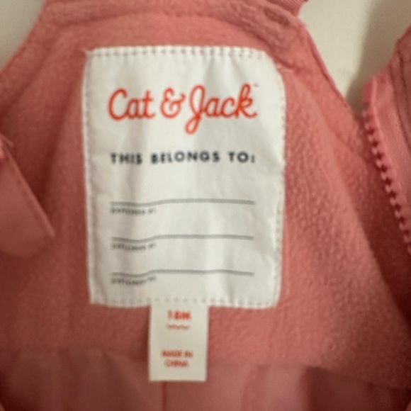 Kids Pink Snow Bib Overalls - Picture 3 of 3